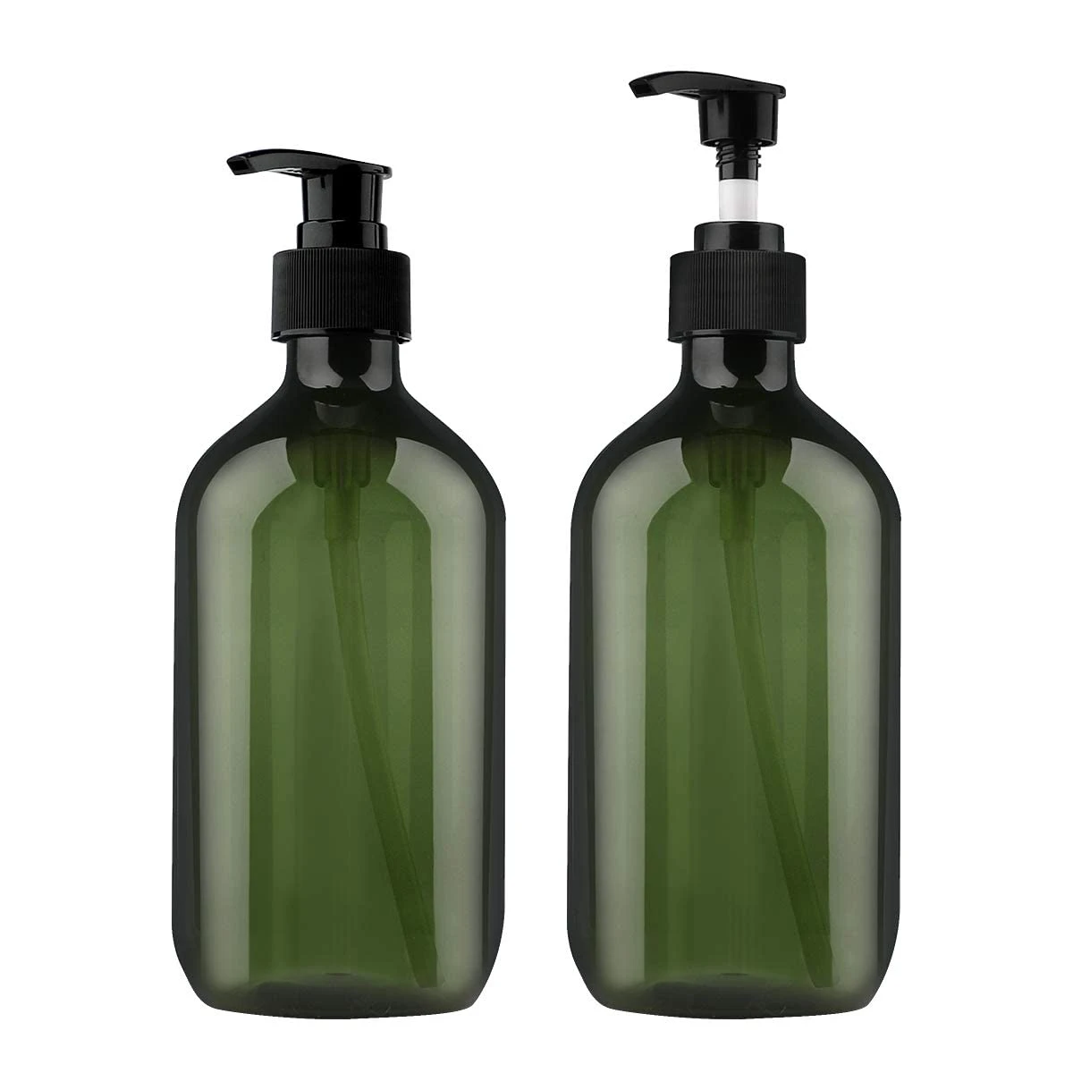 Empty Bottle Refillable Amber And Olive Green Colour